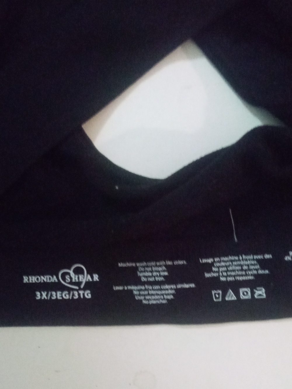 * Rhonda Shear Black Seamless Comfort Bra 3X New NWOT - Picture 4 of 4